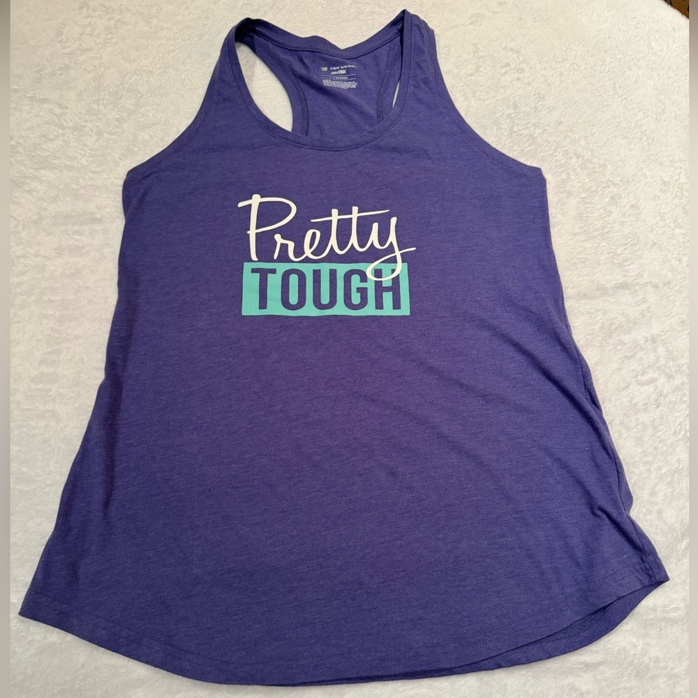 Tek Gear DryTek Pretty Tough Women’s Purple Athletic Tank Top Size Large